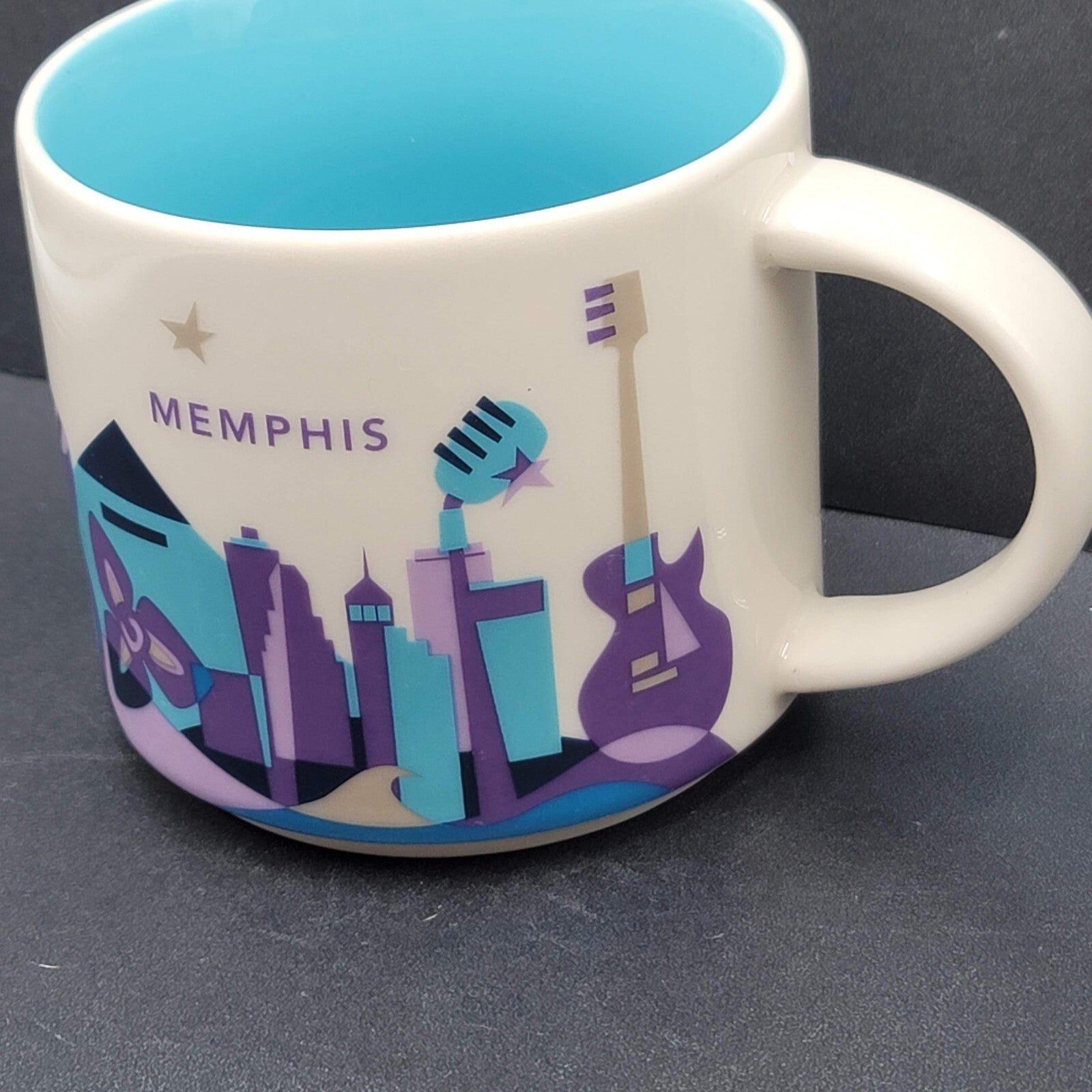 Starbucks You Are Here Memphis Tennessee Collectible Ceramic Coffee Mug Tea Cup