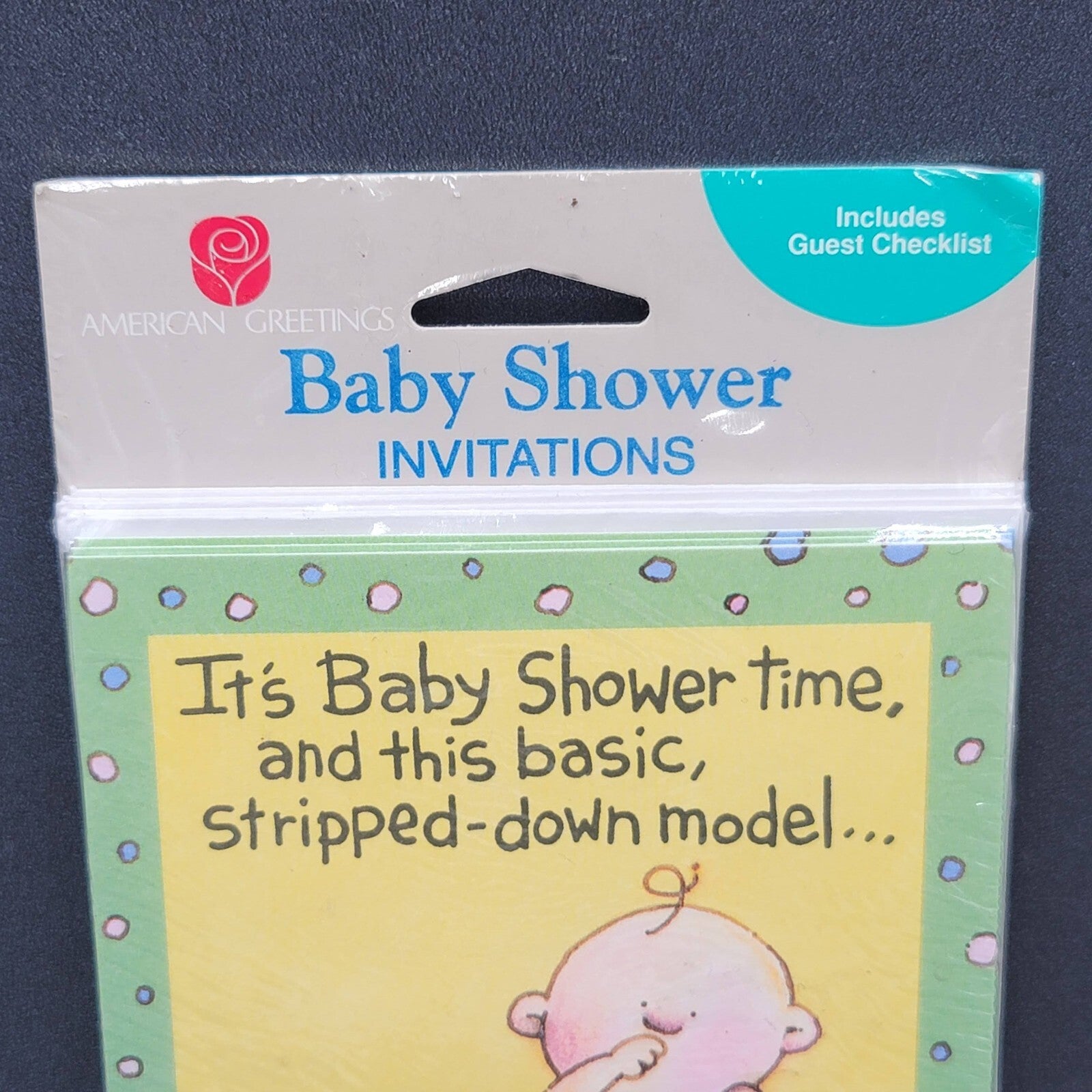 Vintage American Greetings Baby Shower NOS Sealed