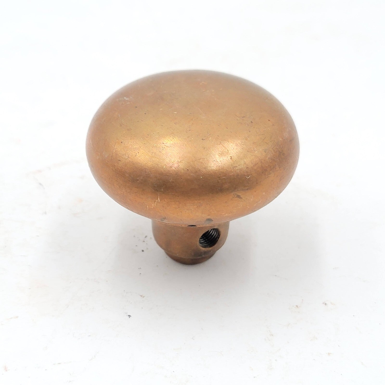 Vintage SINGLE Bronze Round Doorknob Salvage Door Hardware 2.25" (184)