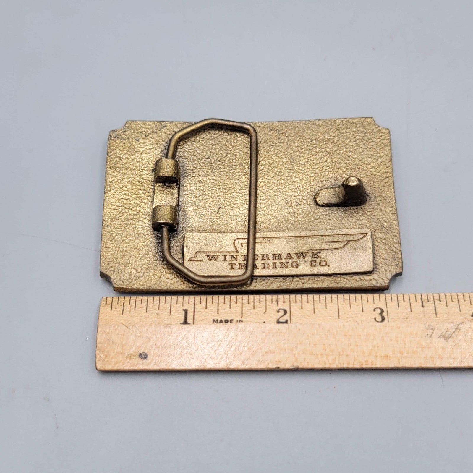 Vintage Belt Buckle Snow Summit BIG BEAR LAKE Winterhawk Trading Co Brass