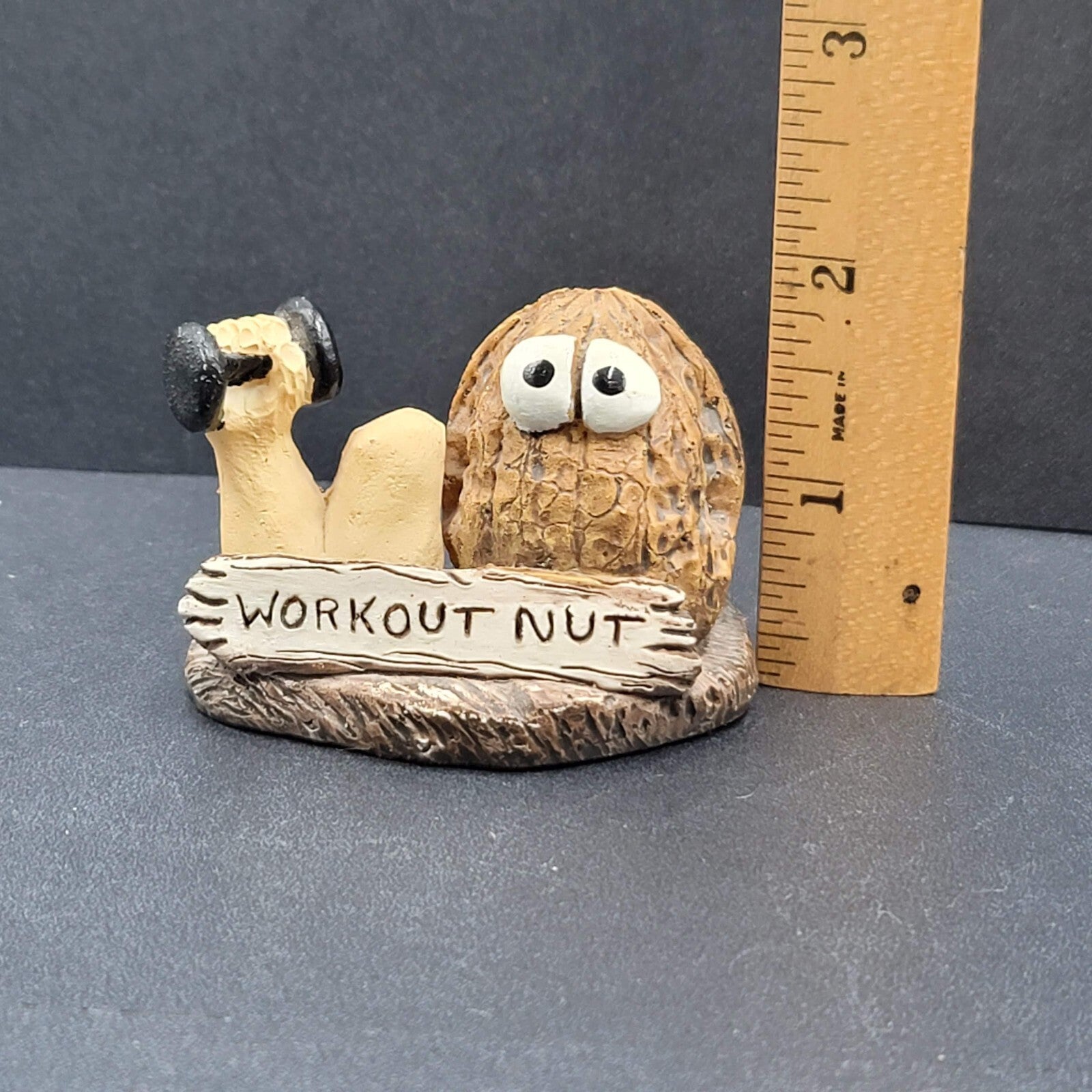 Shade Tree Creations Bill Vernon Workout Nut Figurine 2 in