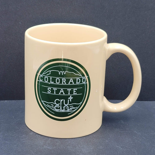Colorado State Coffee Mug Green Tan White Christian CRU