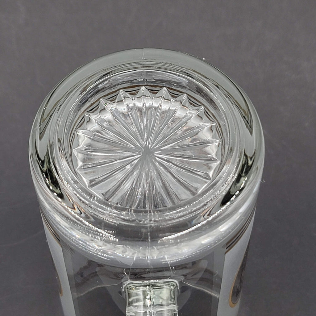 Vintage NEW Old Stock CAESAR'S PALACE Frosted Heavy Glass Mug Stein 7" Tall