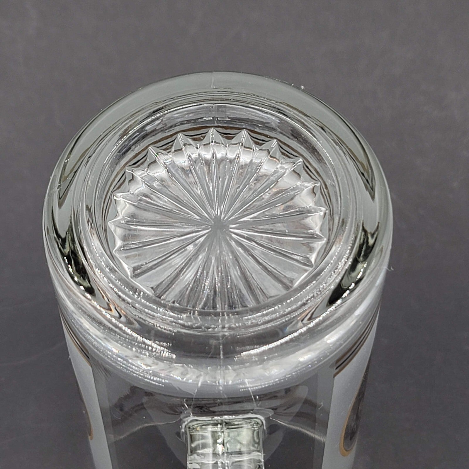 Vintage NEW Old Stock CAESAR'S PALACE Frosted Heavy Glass Mug Stein 7" Tall