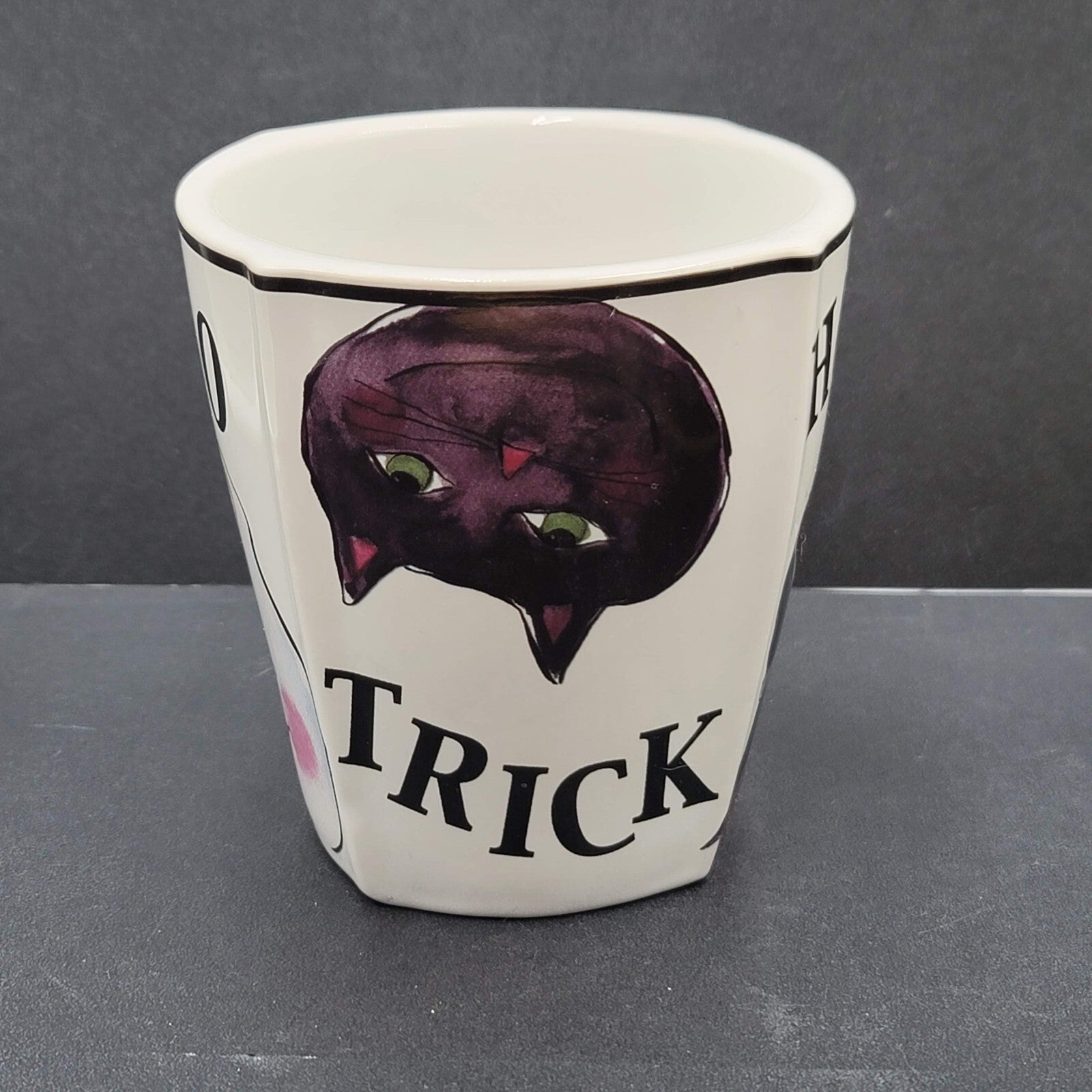 Halloween Coffee Mug Cup Boo Ghost Cat Trick Witch Hocus R Table Cute
