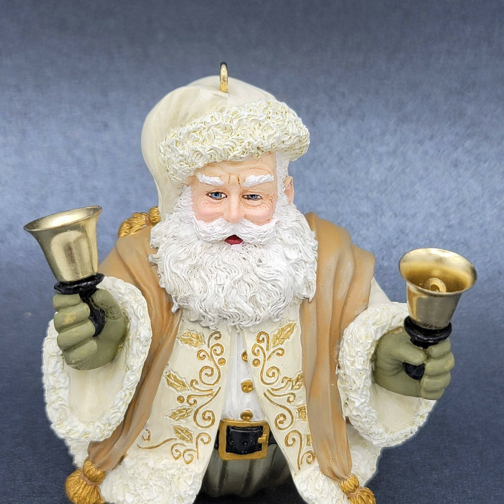 HALLMARK 2004 BELL SANTA ORNAMENT JOLLY OLD KRIS JINGLE 3 1/4"