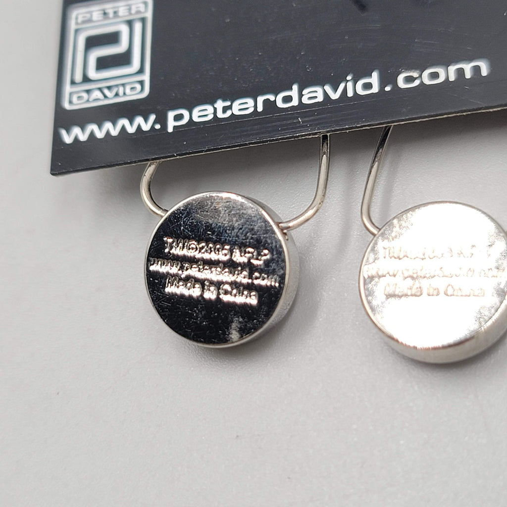 Pittsburgh Steelers NFL Pierced Earrings Silver tone Dangle  NWT 1.5 in