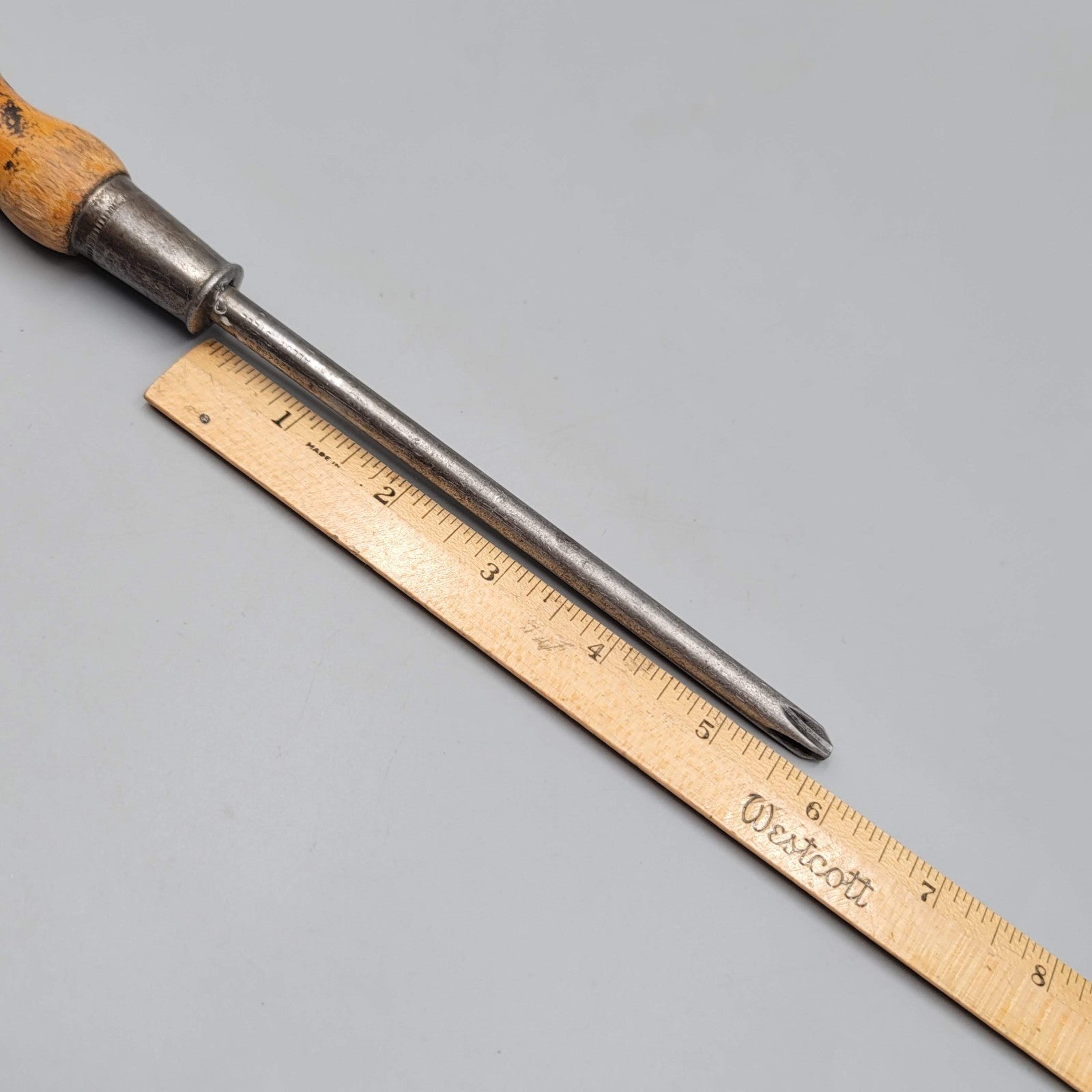 Vintage STANLEY 2703 Wood Handle PHILLIPS Screwdriver 11.5" Made in USA