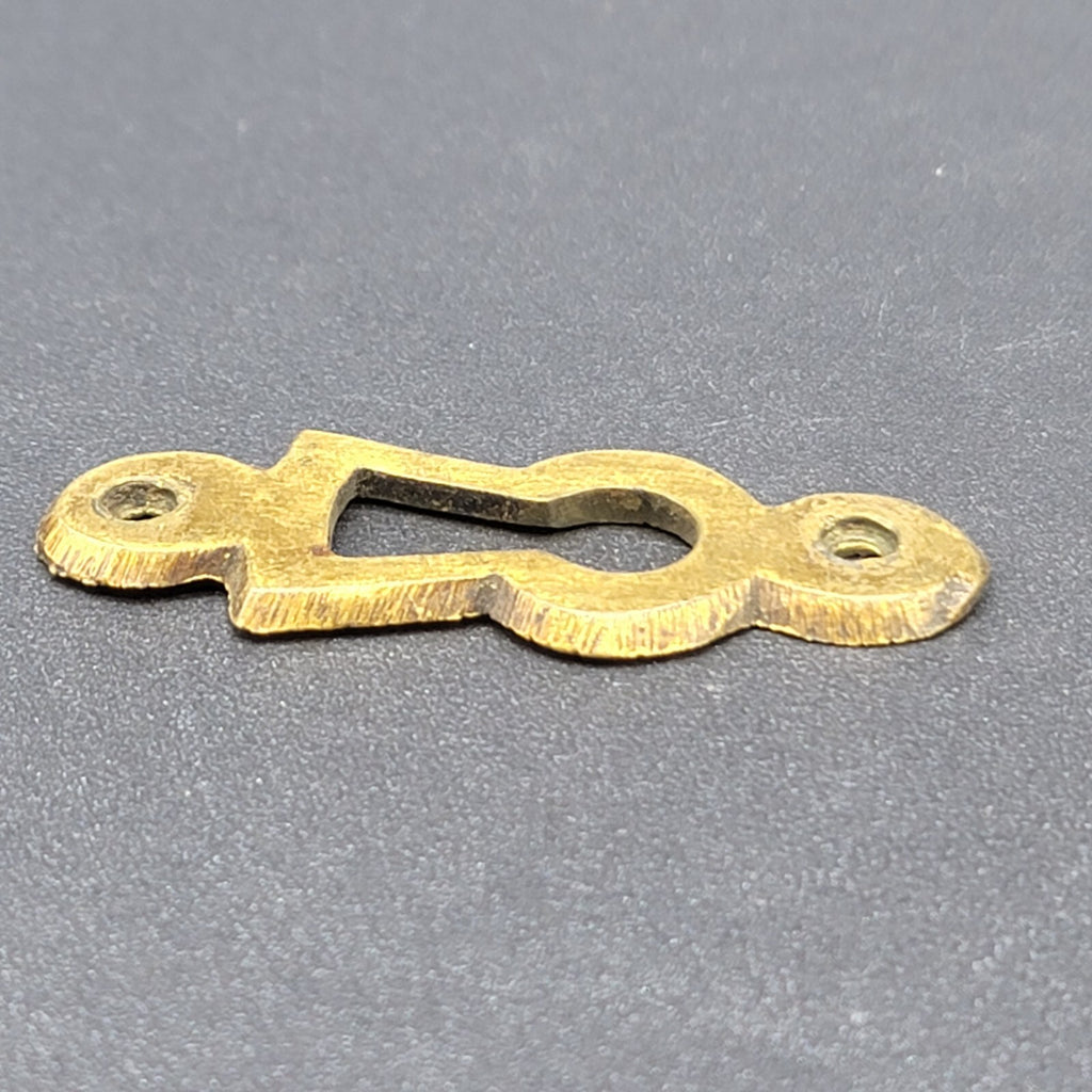 Vintage Brass Skeleton Keyhole Escutcheon SINGLE ONLY 6013