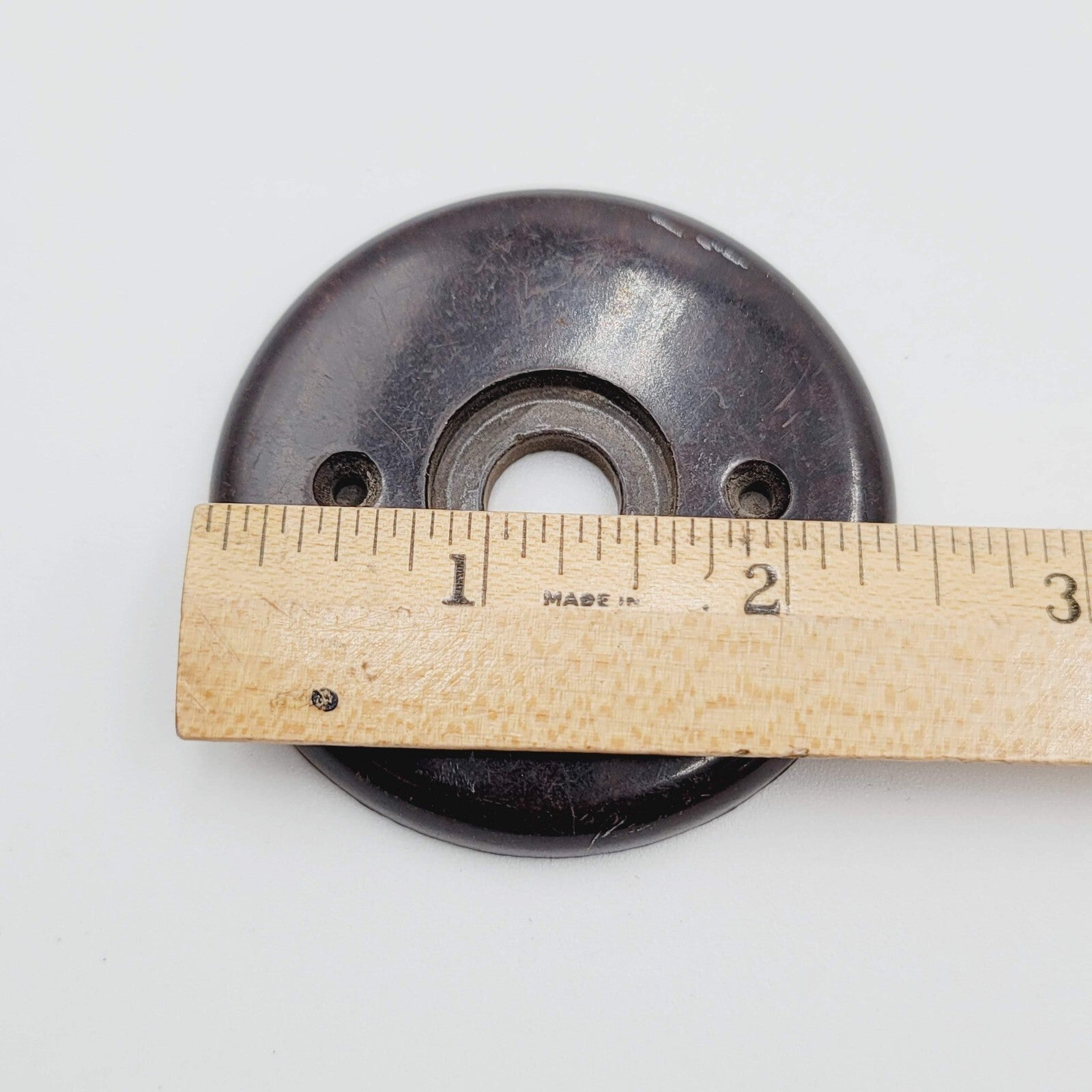 Vintage Bakelite Everite Doorknob Rosette Escutcheon Salvage Door Hardware 2.5"