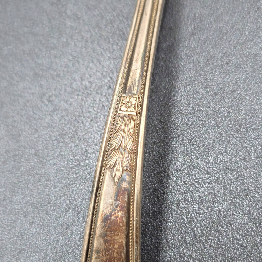 Vintage Wm Rogers Son AA Silver plate Set Serving Spoon Ladle 7.2"