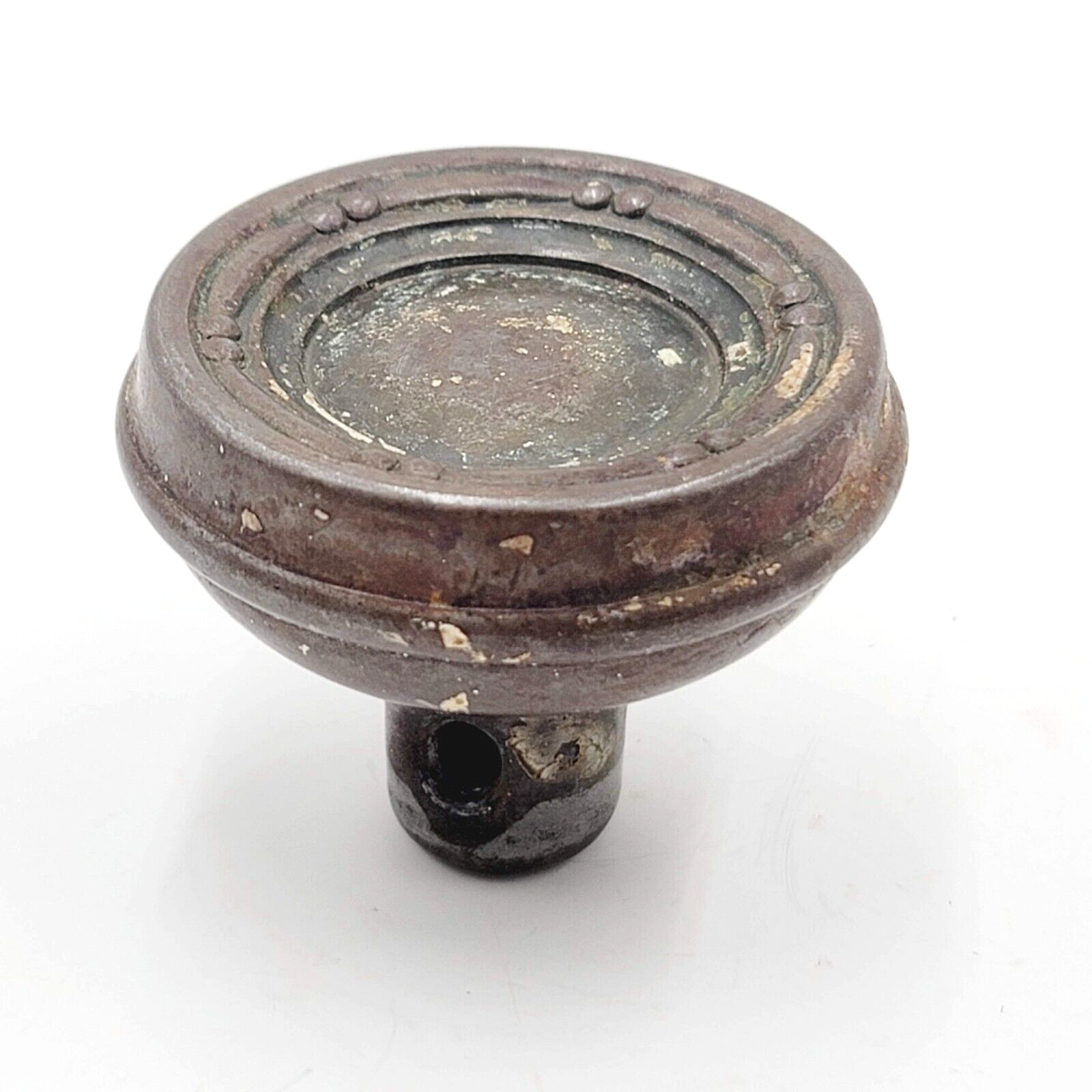 Vintage SINGLE Recessed Ornate Doorknob Salvage Door Hardware 2.25"
