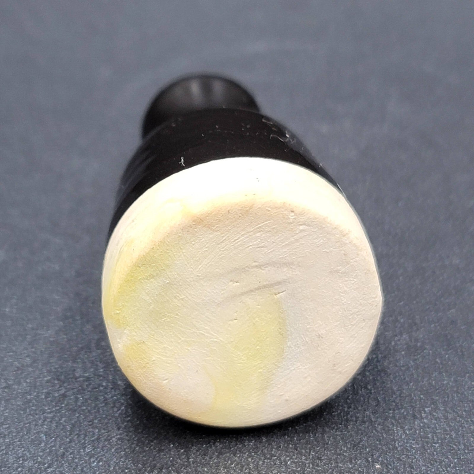 Vintage Miniature Pottery Vase Black Glaze 1.75"