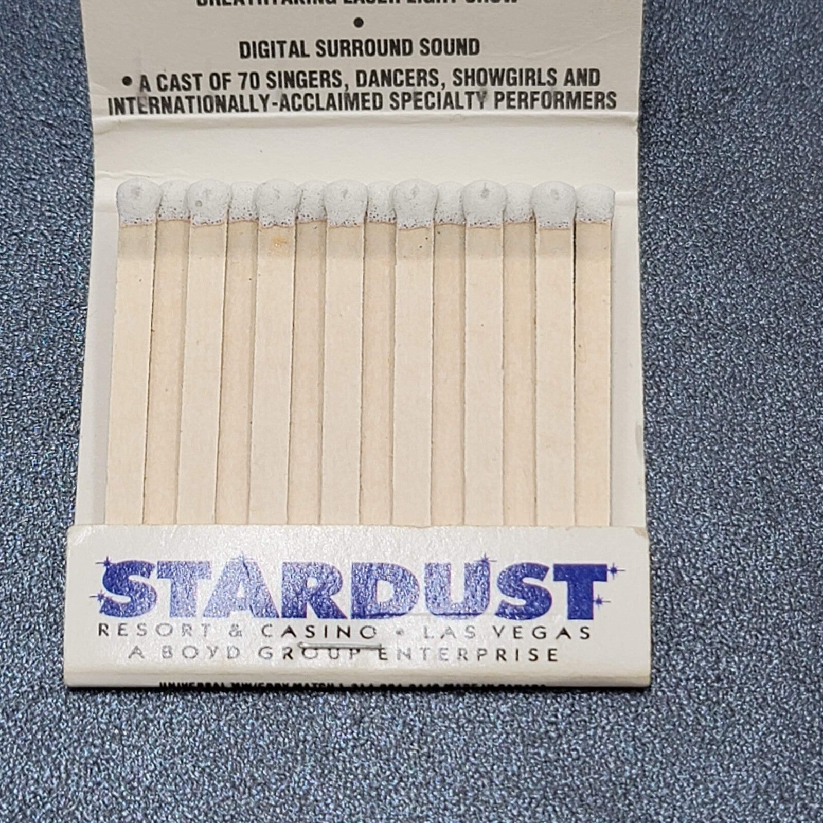 Stardust Hotel Casino Las Vegas NV Vintage Unstruck Matches