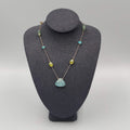 Multiple Stone Floating Station Choker Sterling Silver Necklace 925 Cord 12"-16"
