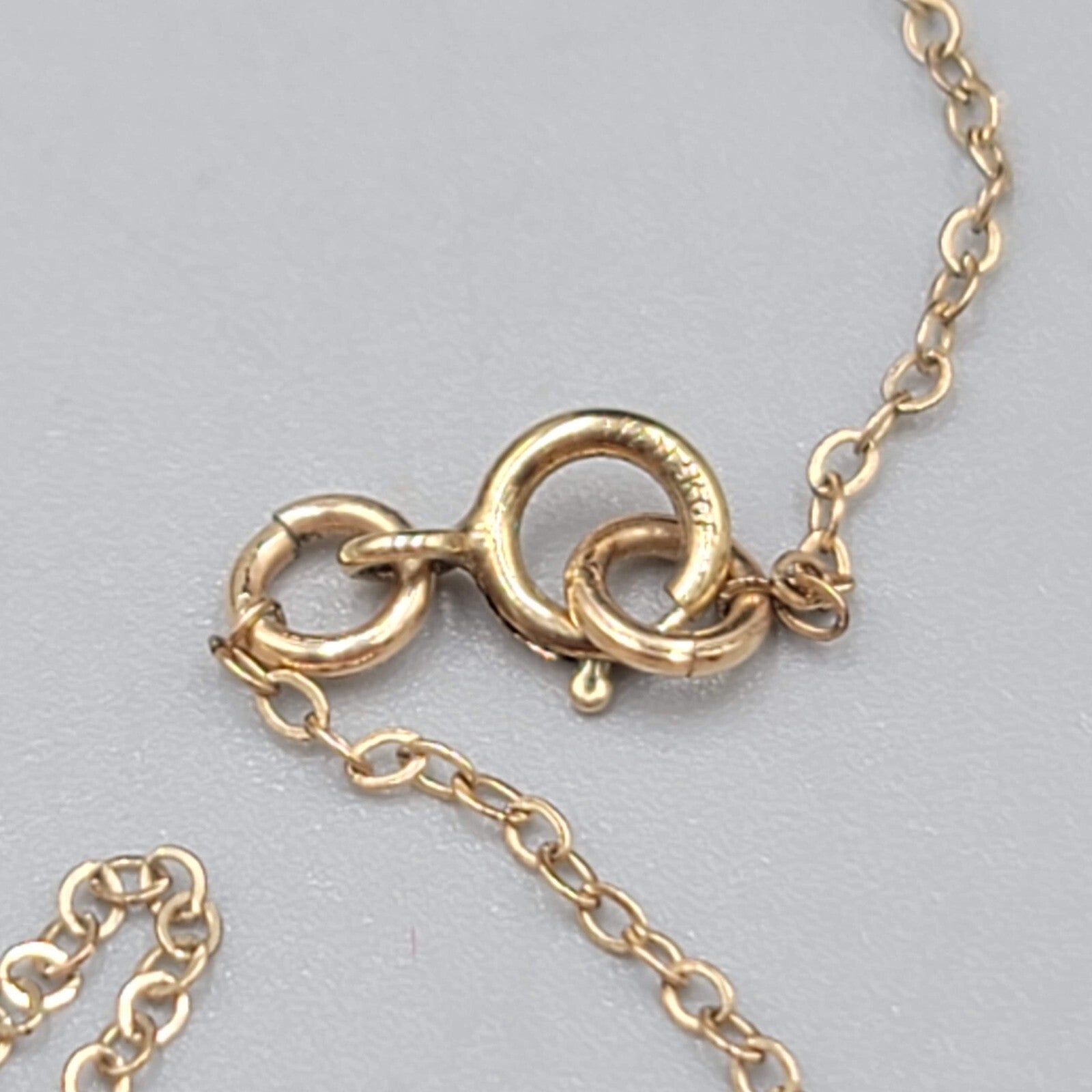 Gold Filled MRS Necklace Wedding Bride Engaged Fiancee 17" 925