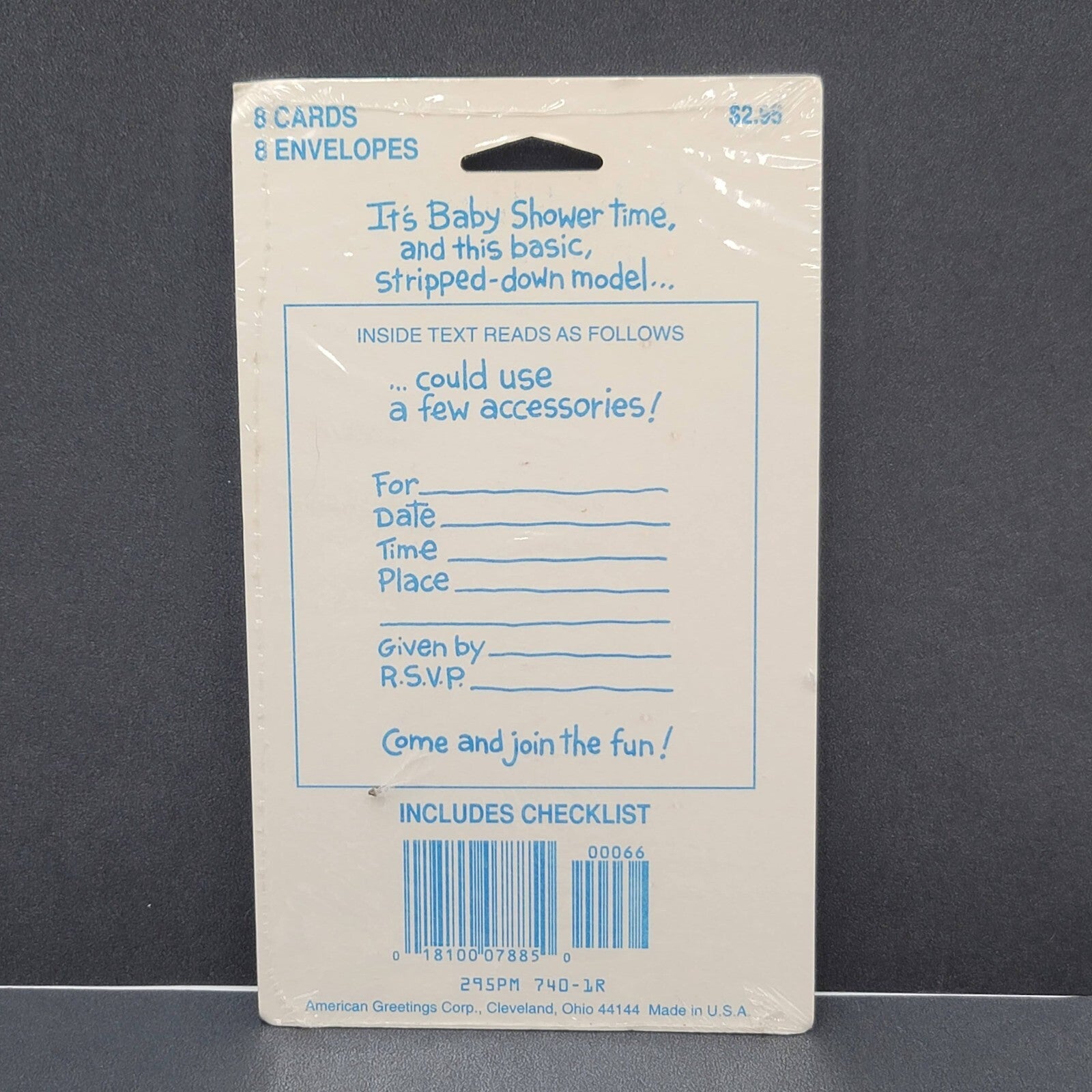 Vintage American Greetings Baby Shower NOS Sealed