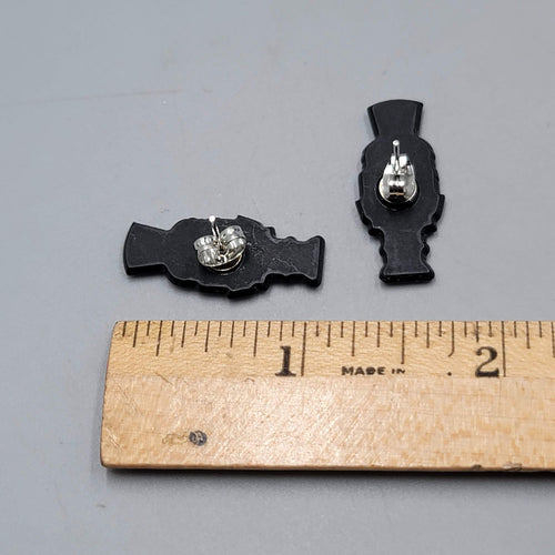 Christmas Nutcracker Pierced Earrings Drop 1"