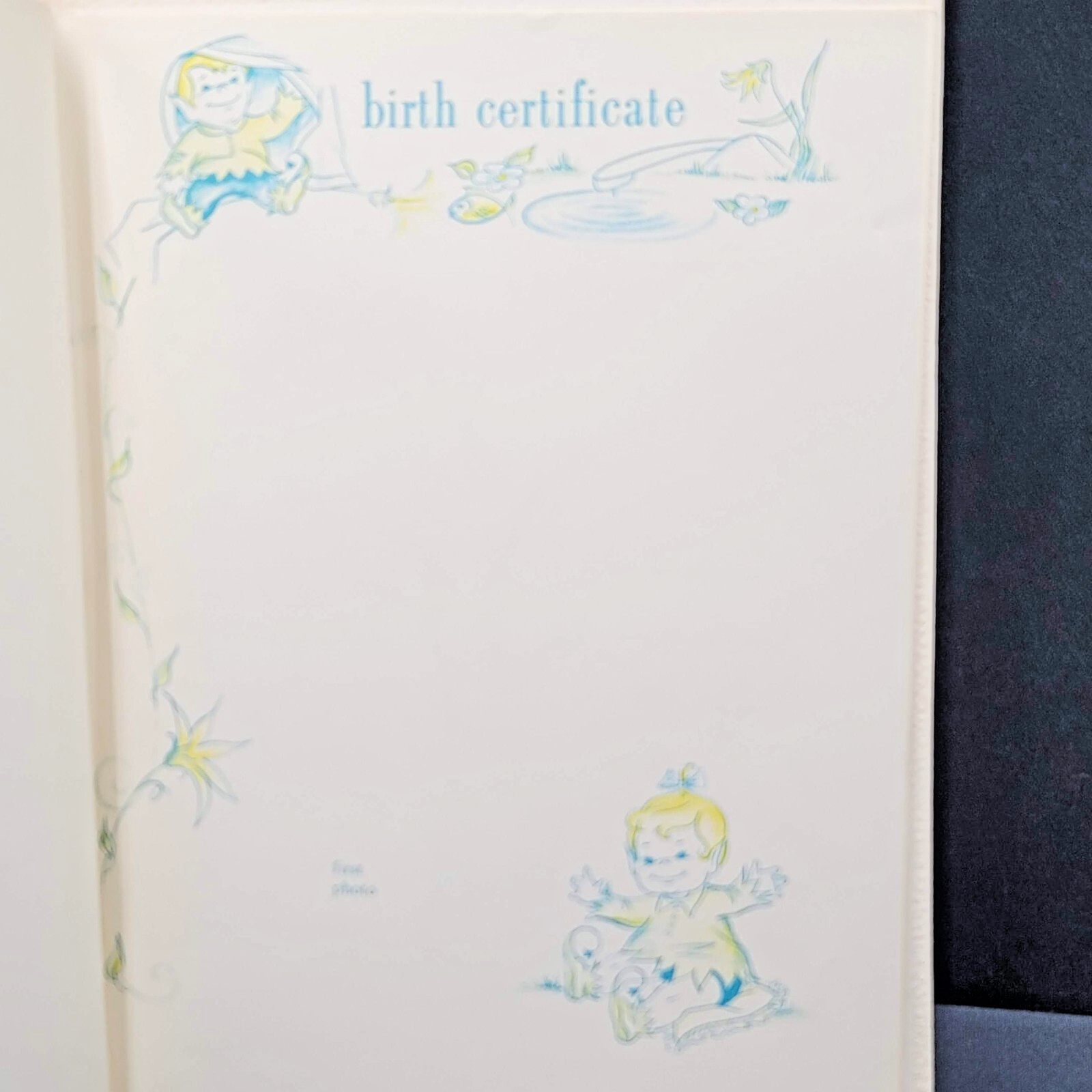 Vintage 1956 Pride n Joy Baby Newborn Record Book NOS