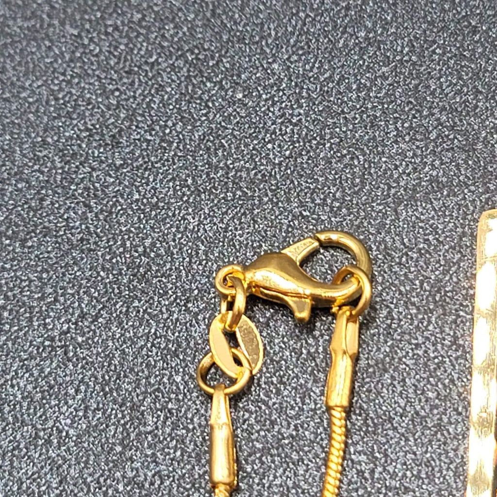 The CHARIOT Tarot Card Pendant Necklace Major Arcana Gold tone 18”.