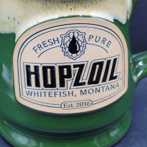 Deenen Green Drip Glaze Coffee Mug HOPZOIL Whitefish, Montana