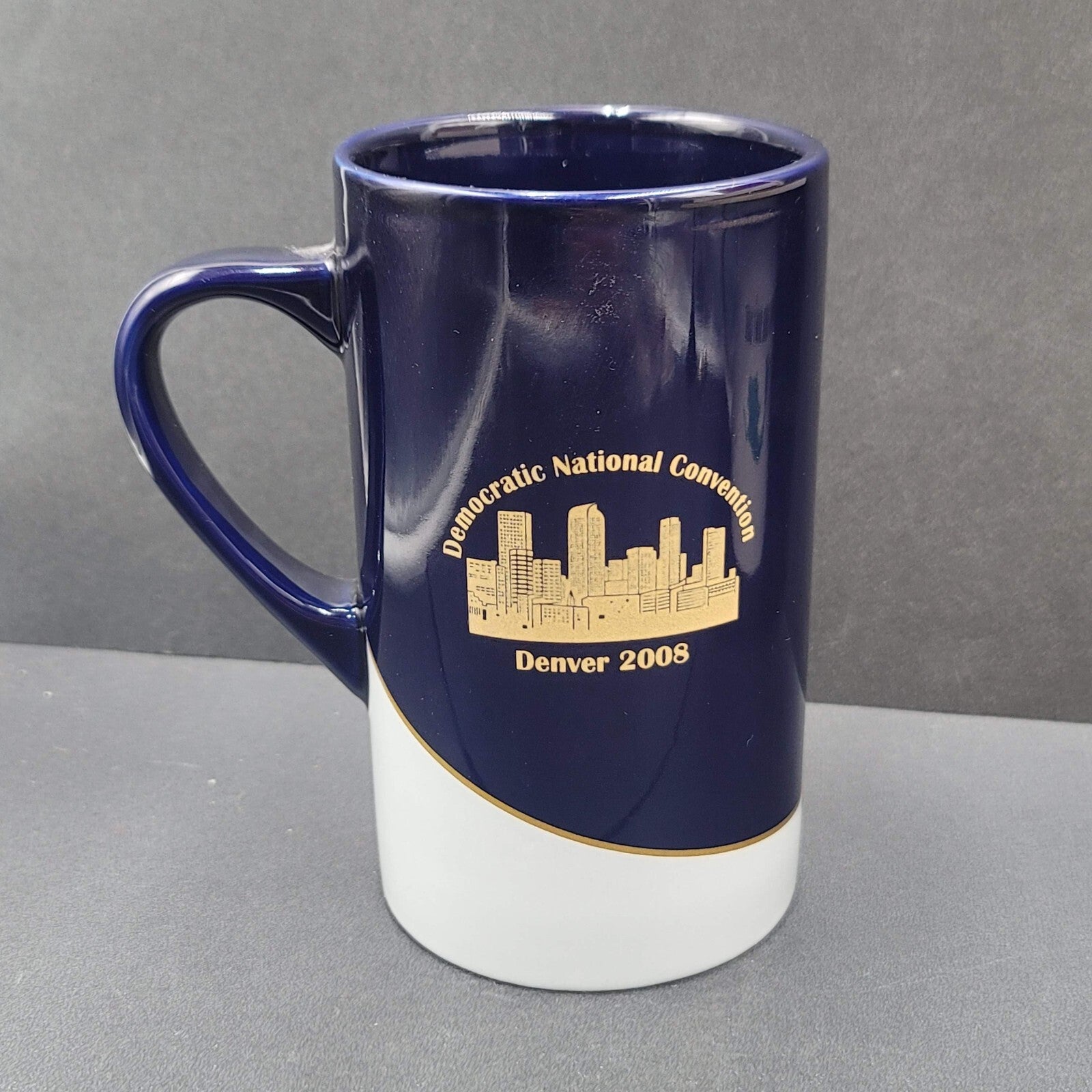 Democratic National Convention Denver 2008 Coffee Mug Blue Gray