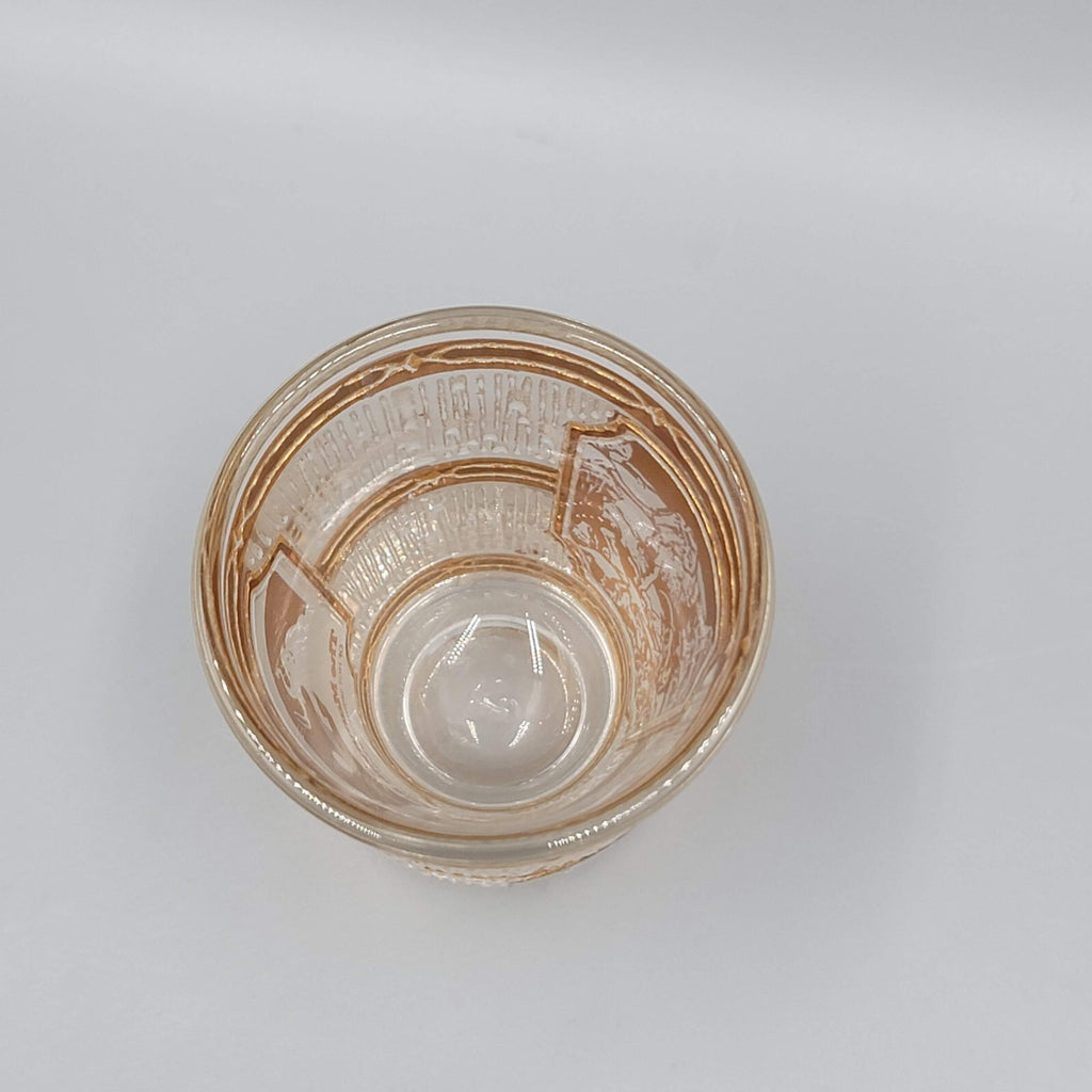 Vintage The Mammoth Site South Dakota  Culver 22k Gold Shot Glass Souvenir 2 oz