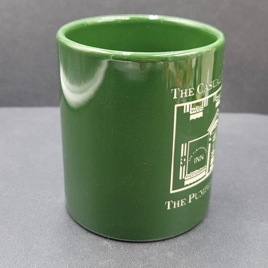 The Casual Chef Cafe Coffee Mug The Pumpernickel Inn Souvenir Green Etched