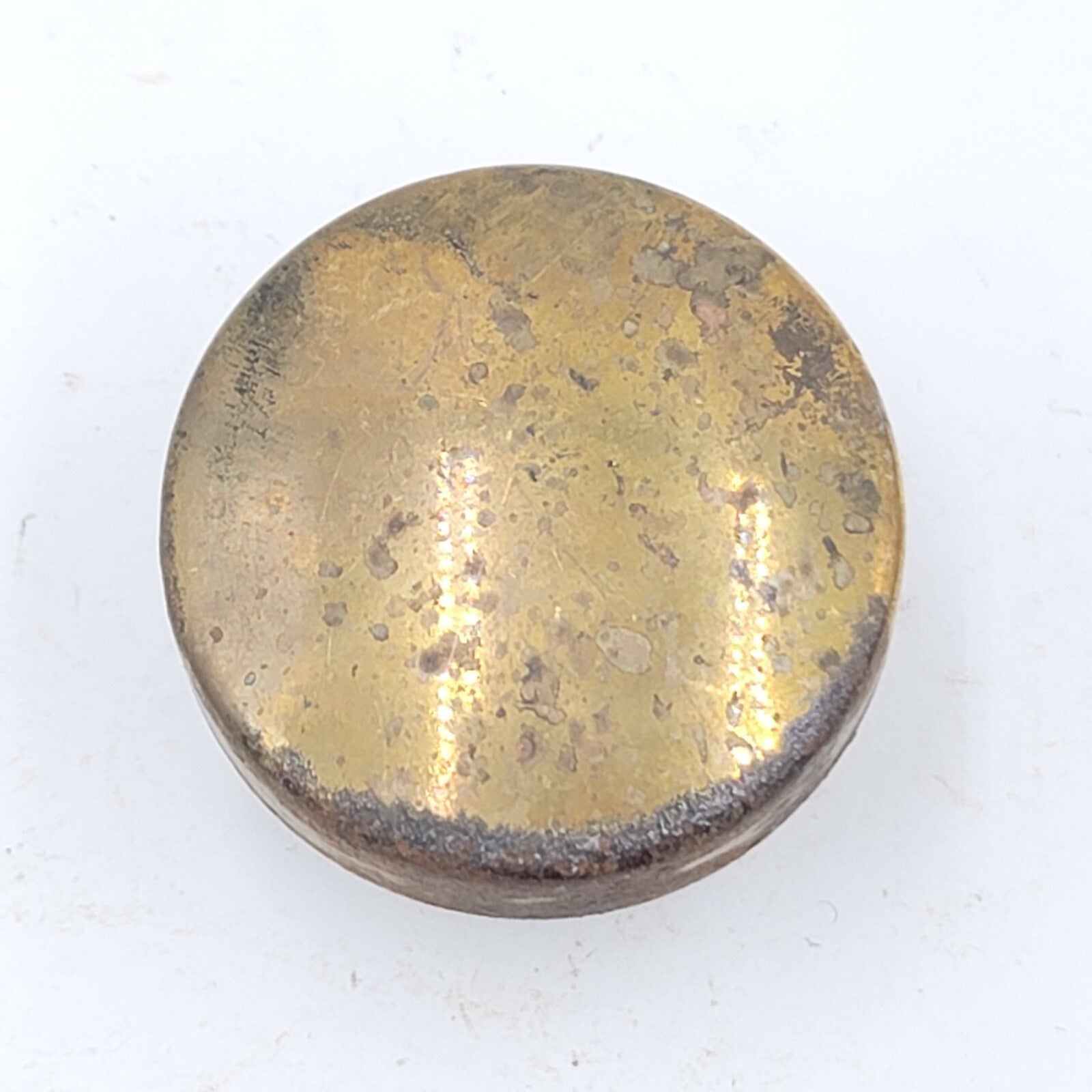 Vintage SINGLE Steel Doorknob Salvage Door Hardware Art Deco 2.25"
