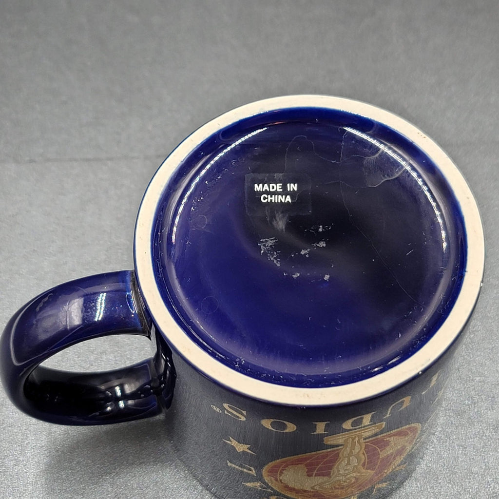 Universal Studios Coffee Mug Cup Navy Red Gold Golden Globe