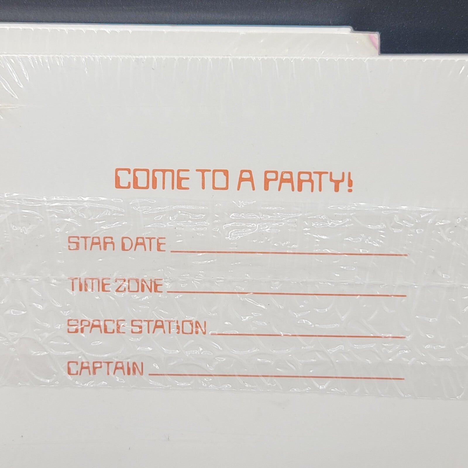 Vintage 16 Party Invitations Space Theme Two packs of 8 sealed American Greeting