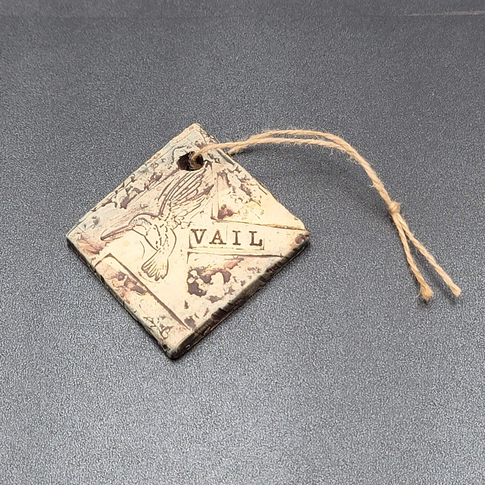 Hummingbird Ornament Vail Colorado Ski Resort Souvenir Artisan Pottery