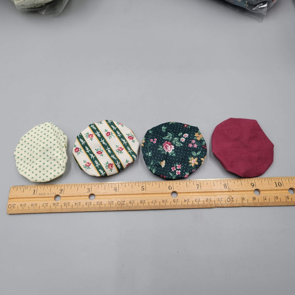 600+ Handmade YoYo Lot 4 Different Fabrics Quilt Blanket Crafts