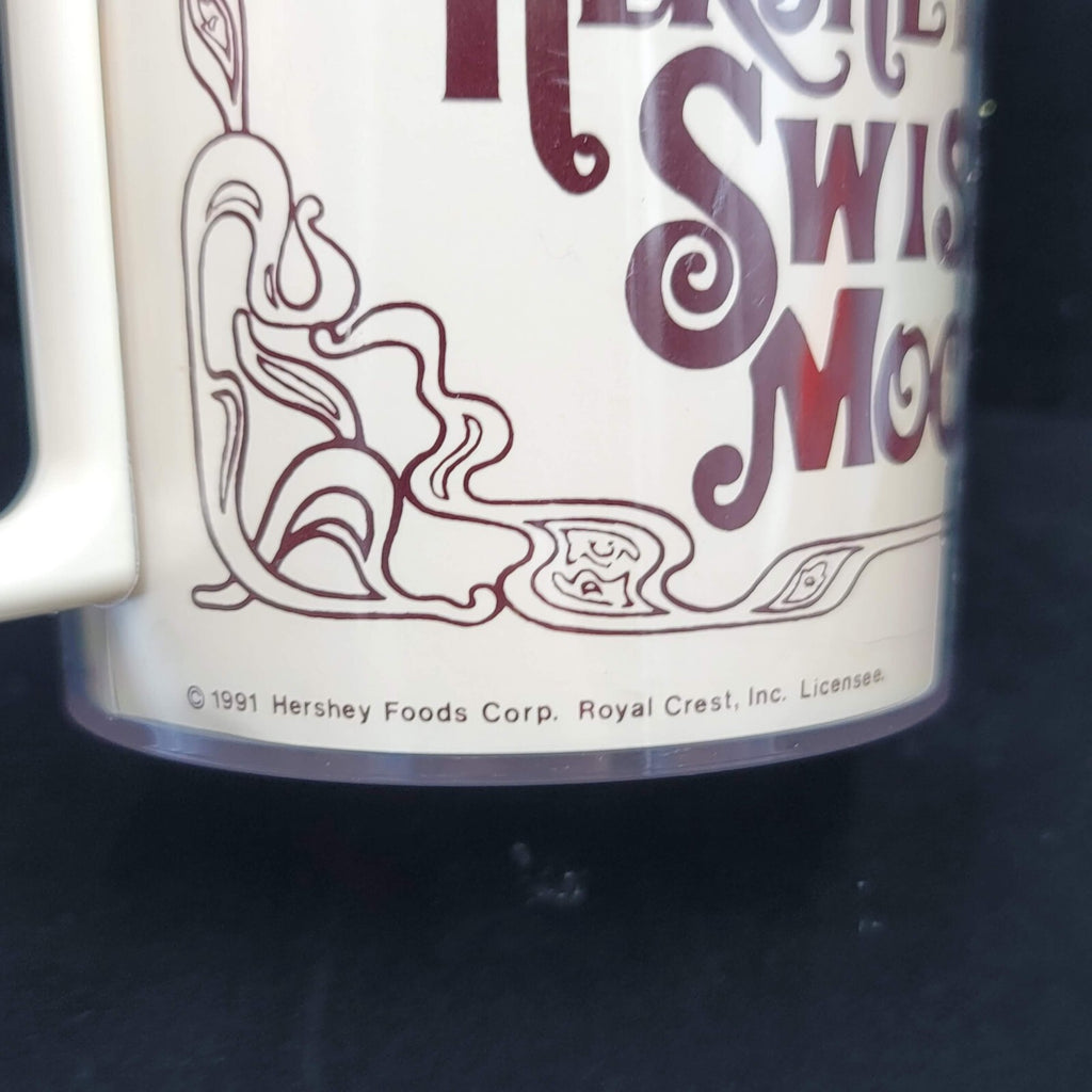 Vintage Royal Crest 1991 Hershey's Swiss Mocha Recipe Coffee Cocoa Mug Plastic
