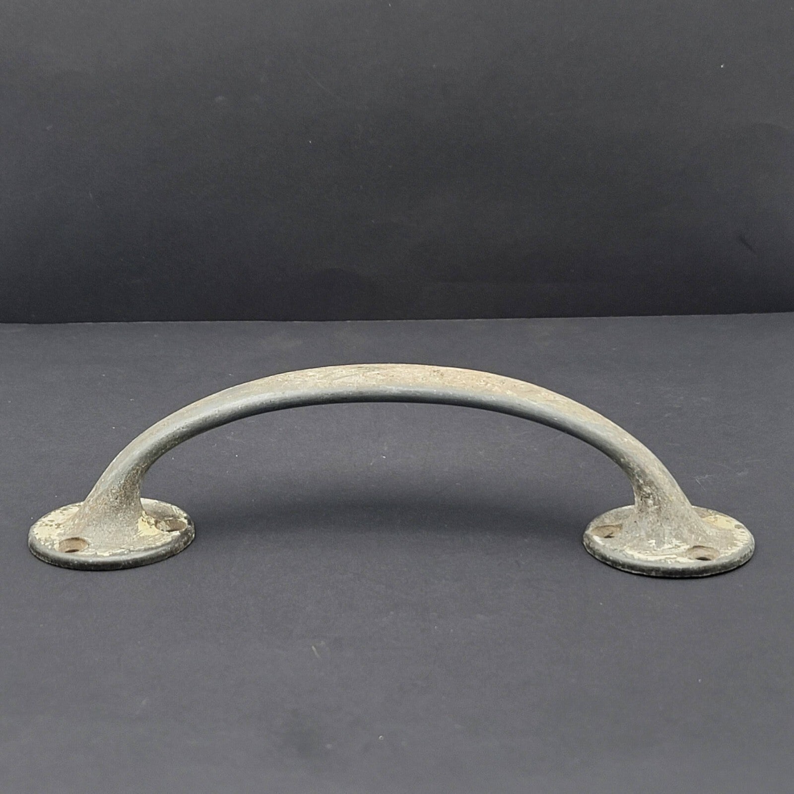 Vintage Pot Metal Pull Large Shabby Reclaimed Salvage Hardware 7.25"