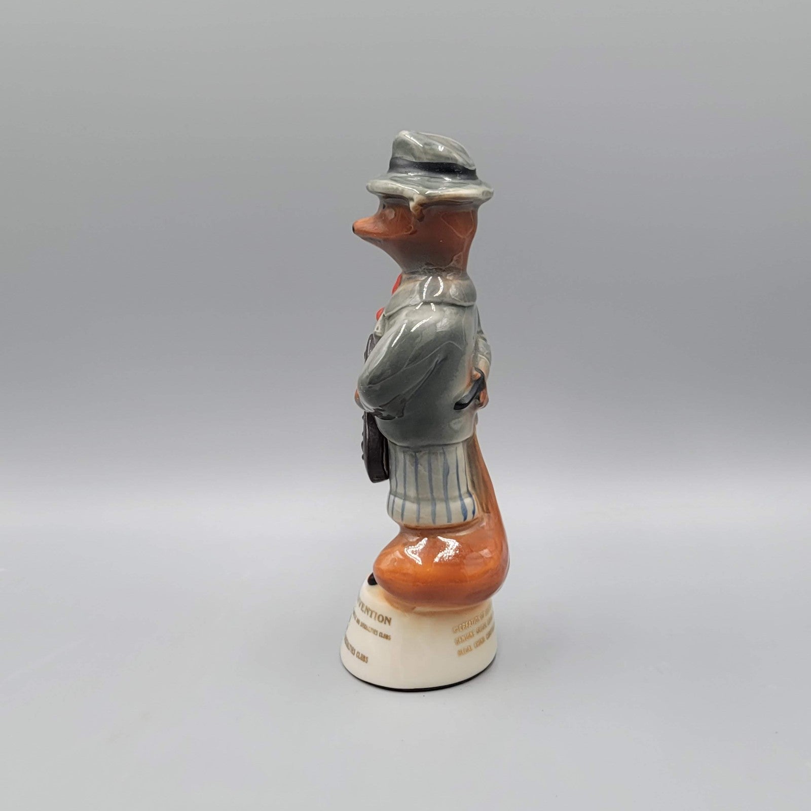 Vtg 1978 Jim Beam Bottle Club 8th Convention Fox Figurine Ceramic Paperweight