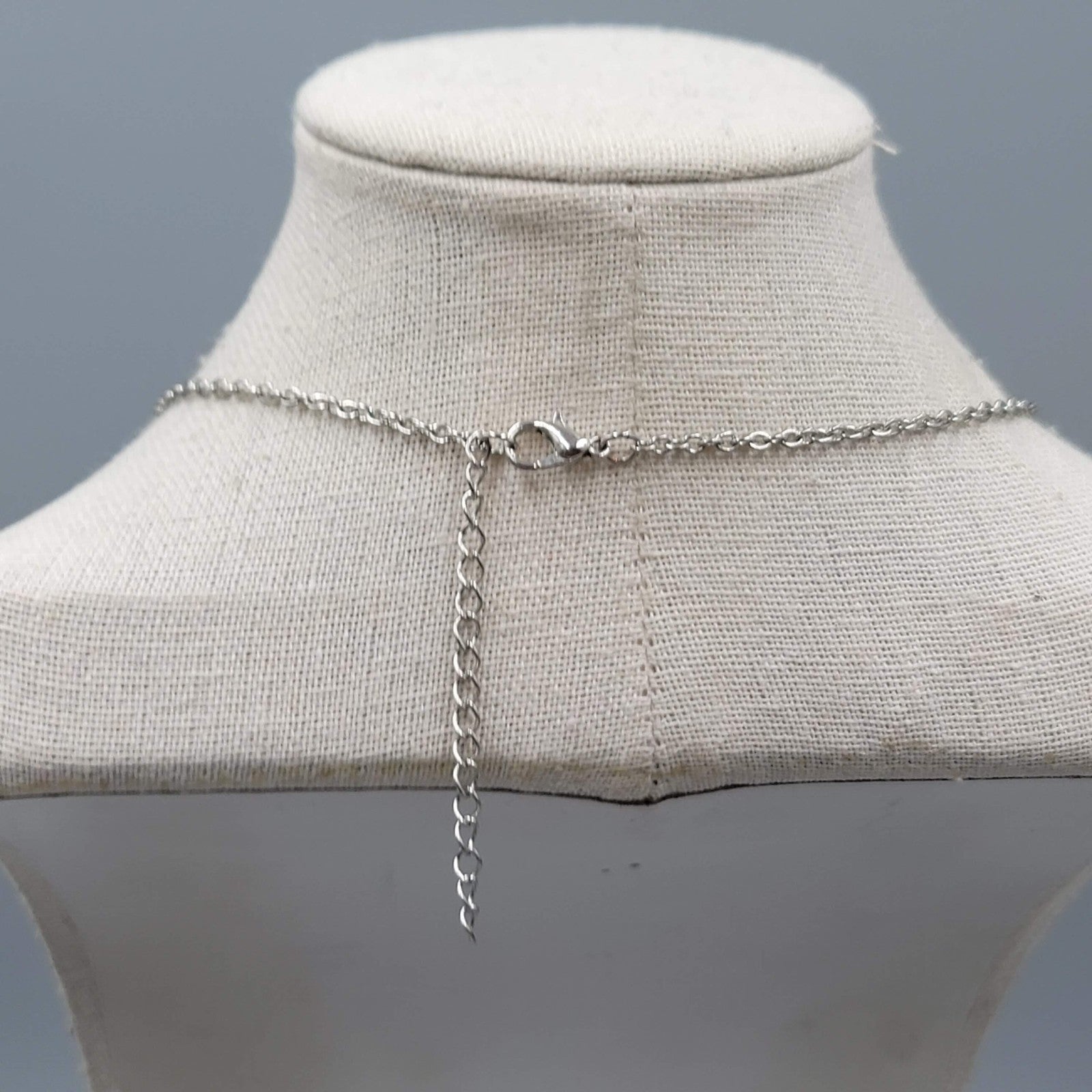 Bird and Branch Necklace Silver tone 18"