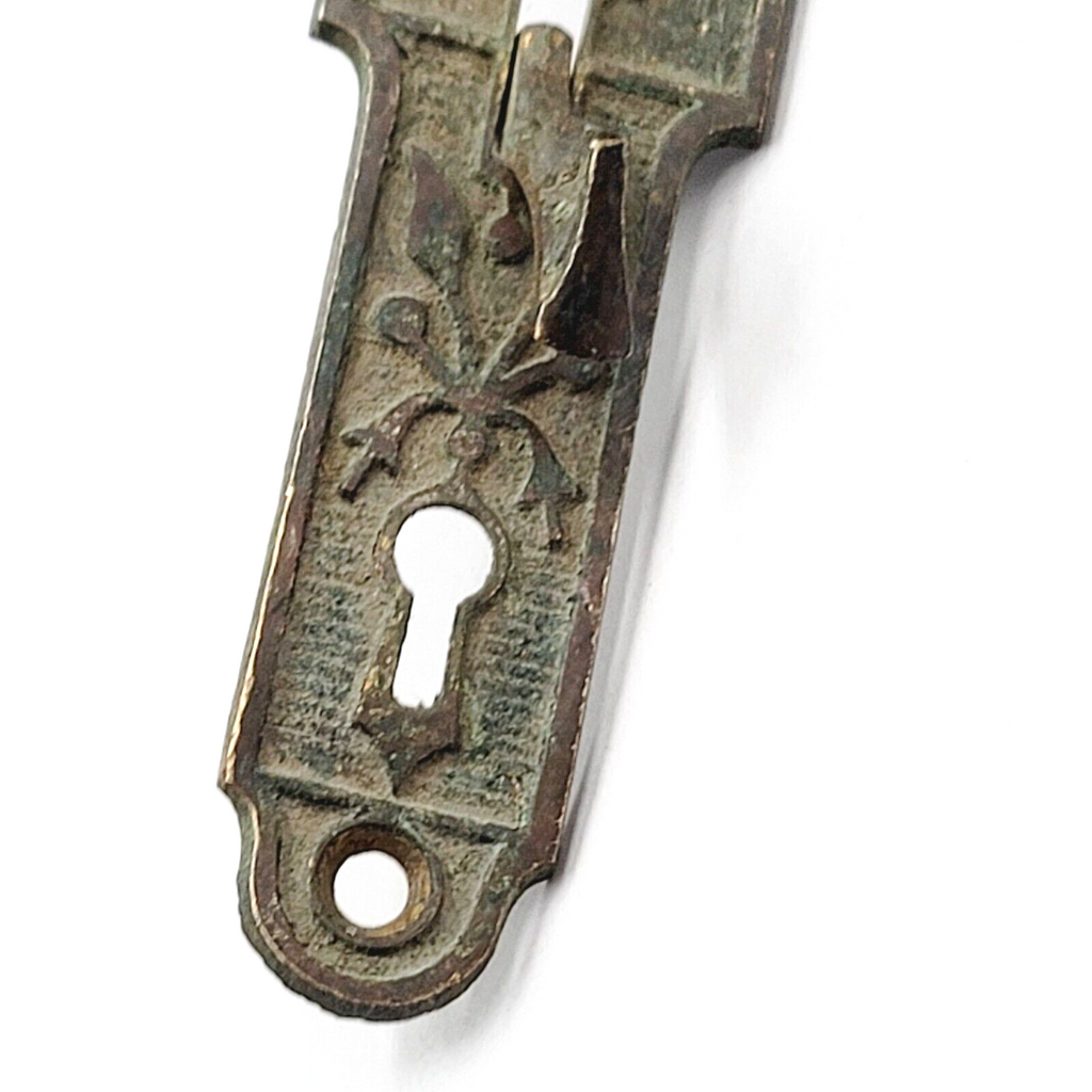 Antique Bronze Ice Box Furniture Latch Only No Keeper Ornate No Key