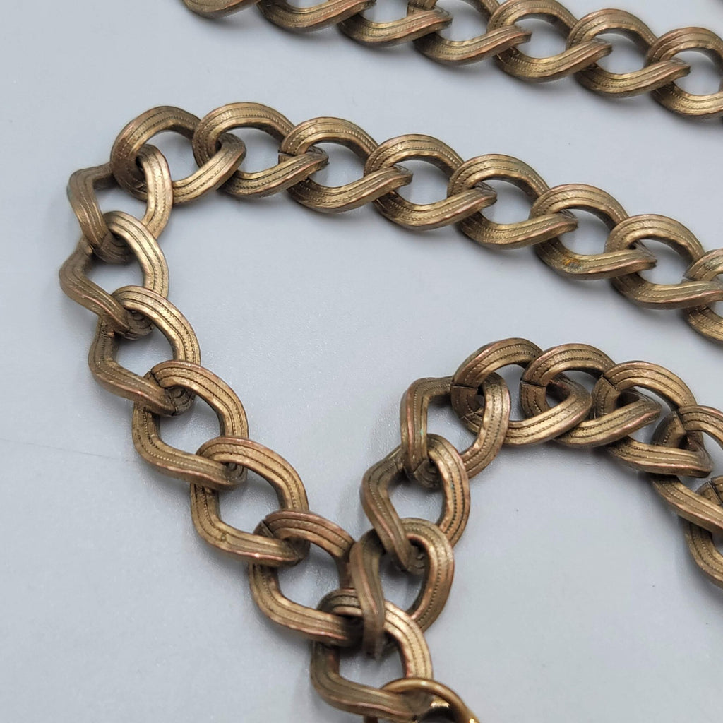 Vintage Alva Museum Replica Necklace The Lovers Gold tone 24"