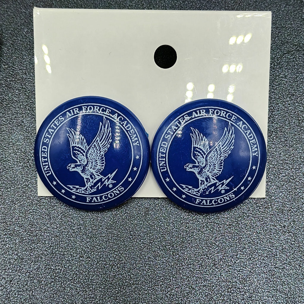 Lot of 4 Pairs Pierced Earrings Blue White US Air Force Academy Falcons Football