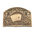 Vintage Jim Beam Belt Buckle 1981 Las Vegas Convention Bottle Specialties Cards