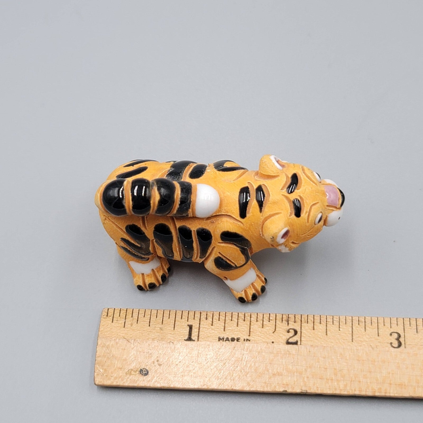 Coad Pottery Tiger Made in Peru Peruvian Pottery Figurine 2.25" x 1.75"