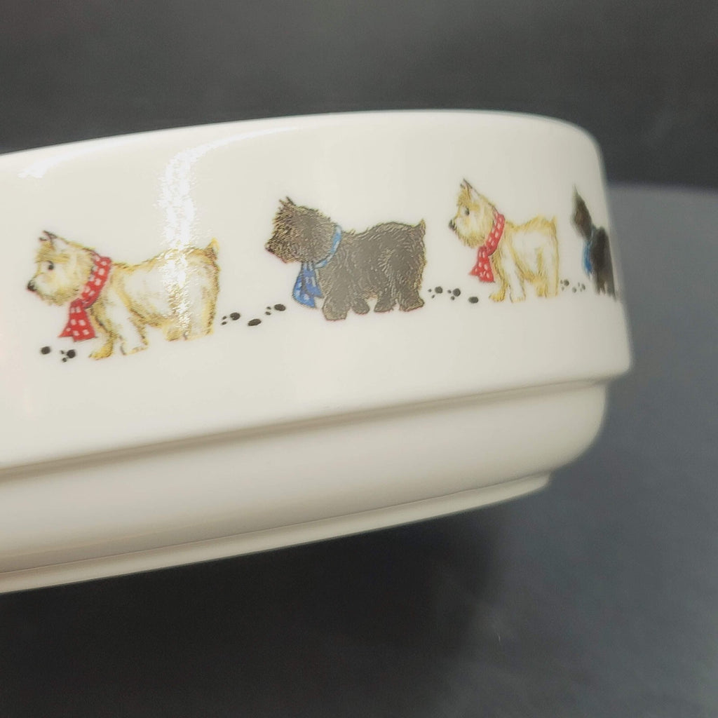 Hudson Middleton Scottie Dogs Bone China England Bowl 6"x2"
