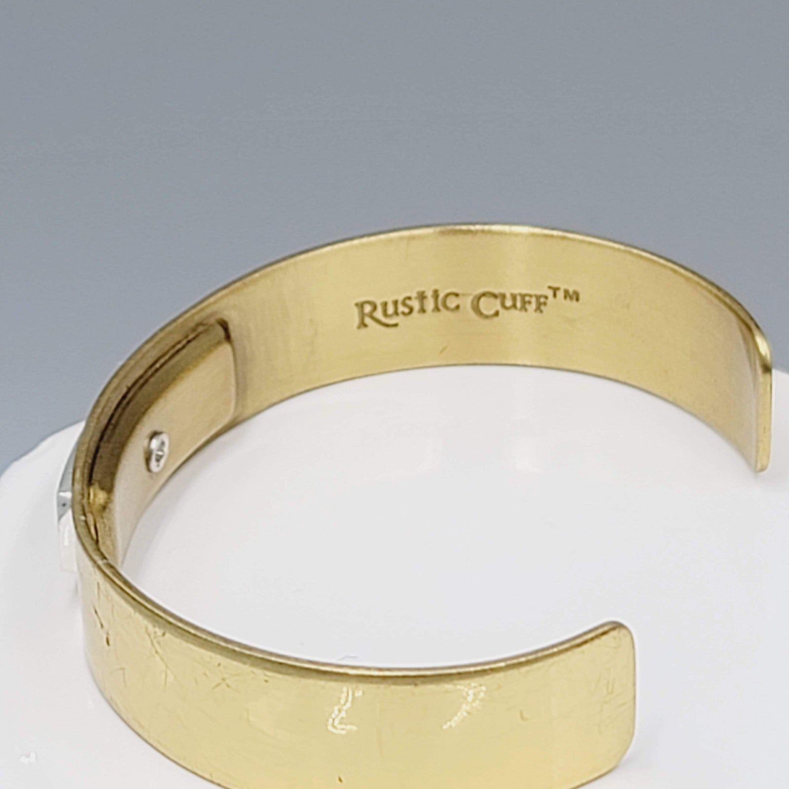 Rustic Cuff 2 Tone Live With Intention Gold & Silvertone Cuff Bracelet
