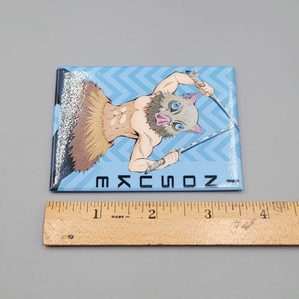 INOSUKE Refrigerator Locker Magnet Demon Slayer 3.5" x 2.5"