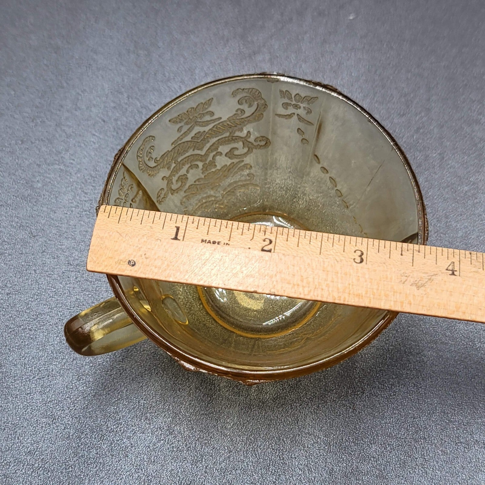 Vintage Federal Yellow Depression Glass Sugar Bowl and Mug