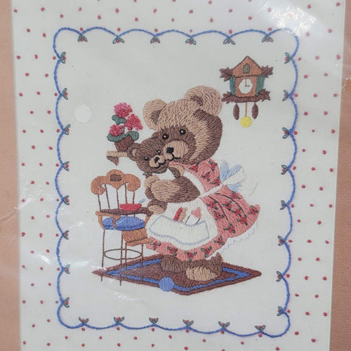 Bucilla Stitchery Kit 49634 Mama Bear Baby Bear Vintage Sealed