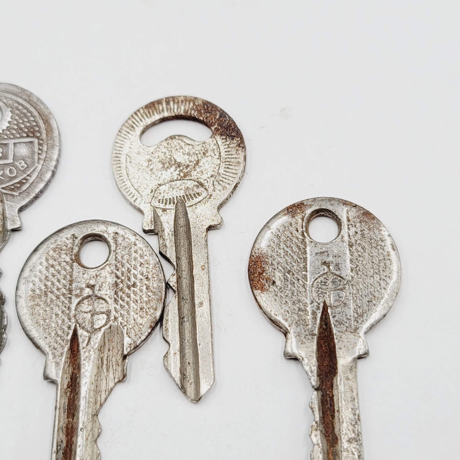 Vintage Key Lot of 6 Padlock Lock European Russian?