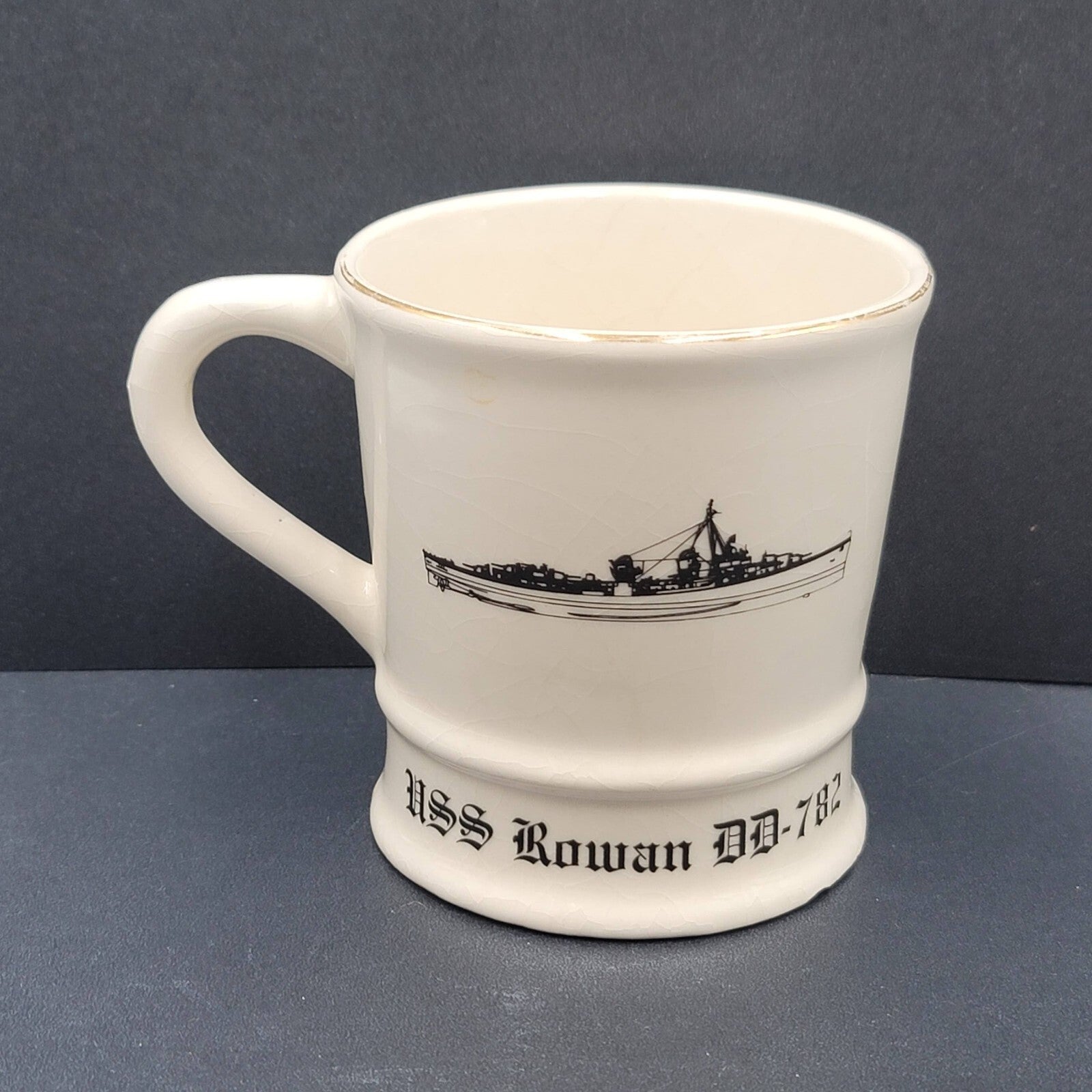 Navy USS Rowan DD 782 Coffee Mug Fifth Fleet Career Collectables Mil-Art