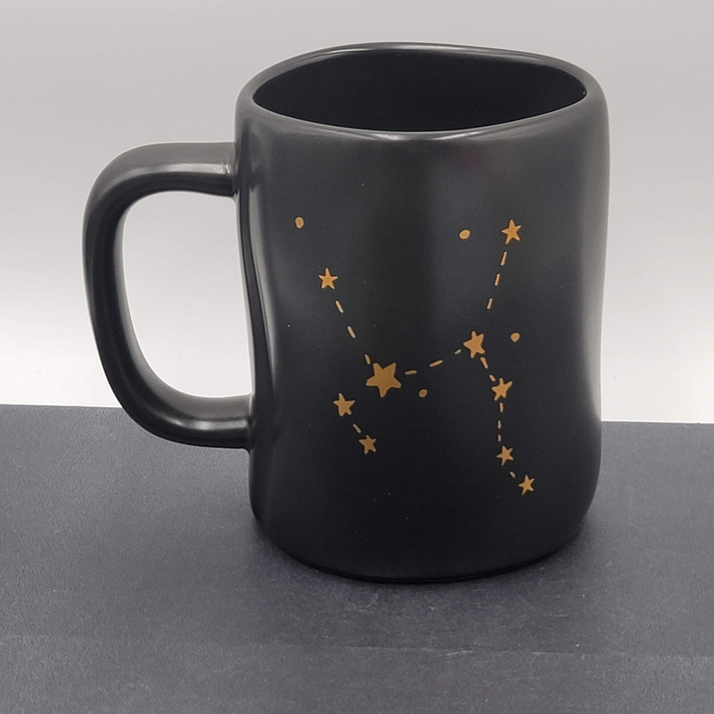 Rae Dunn Artisan Collection Sagittarius Astrology Coffee Mug Gold  Black